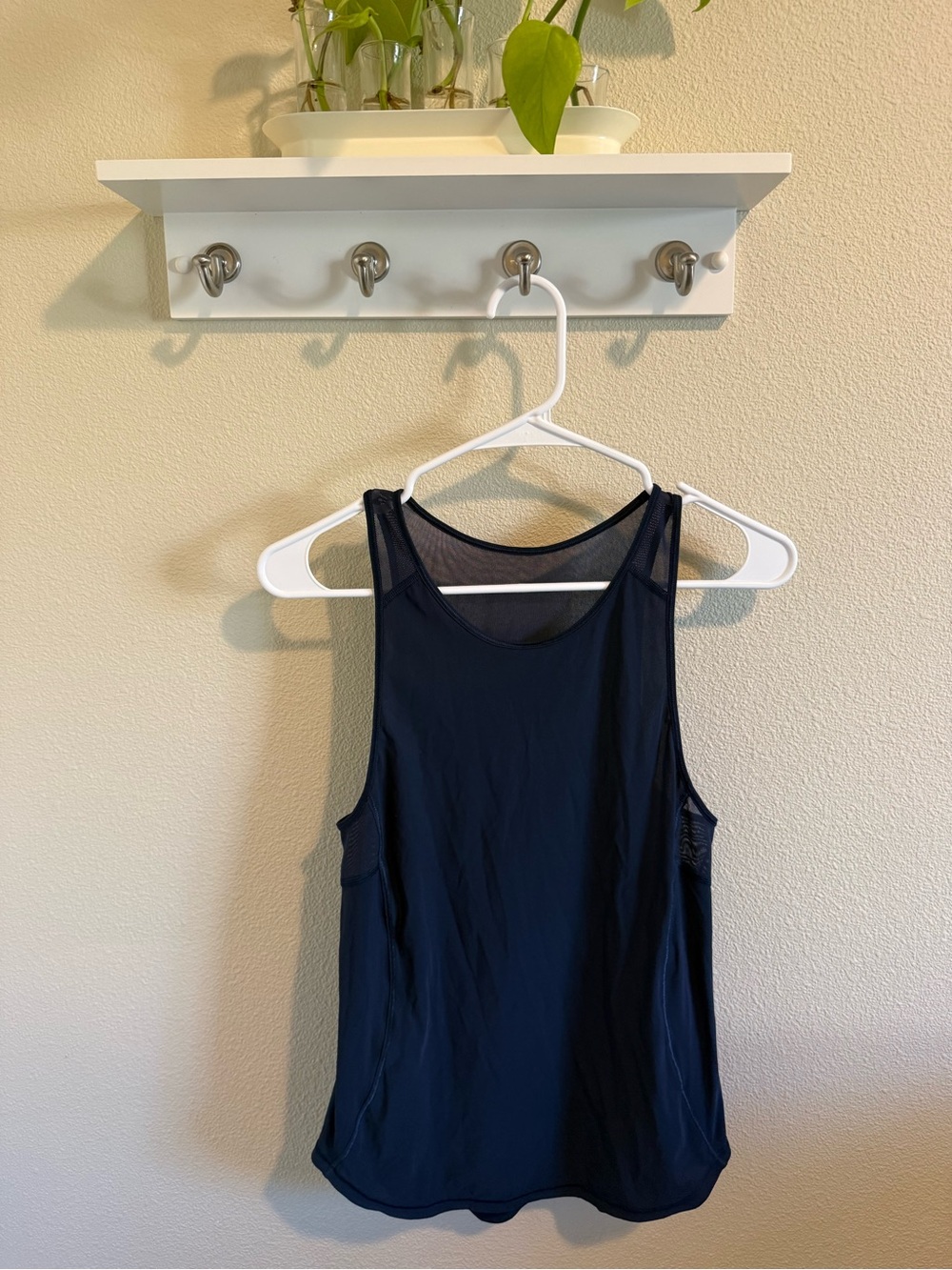 lululemon athletica Navy Mesh-Back Athletic Tank
